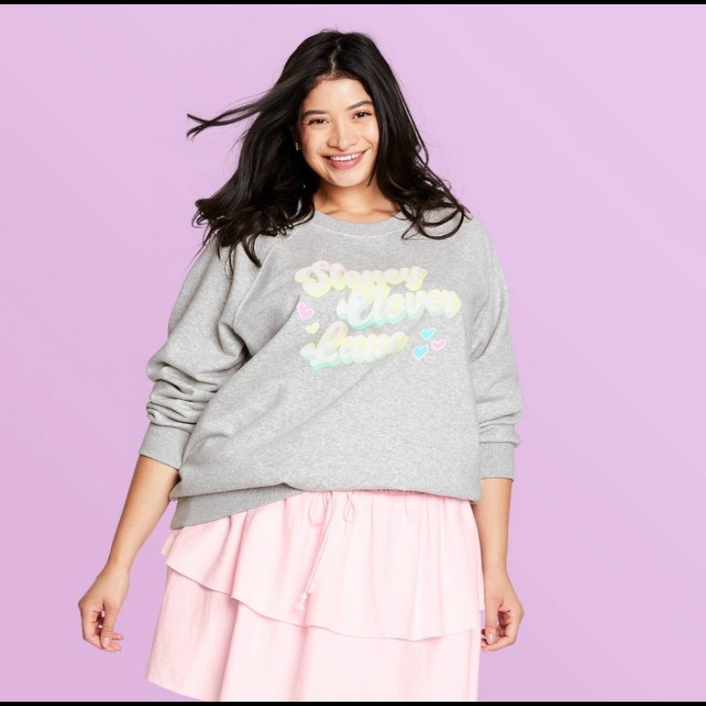 Sweatshirt - Stoney Clover Lane x Target Gray PLUS SIZE NWT